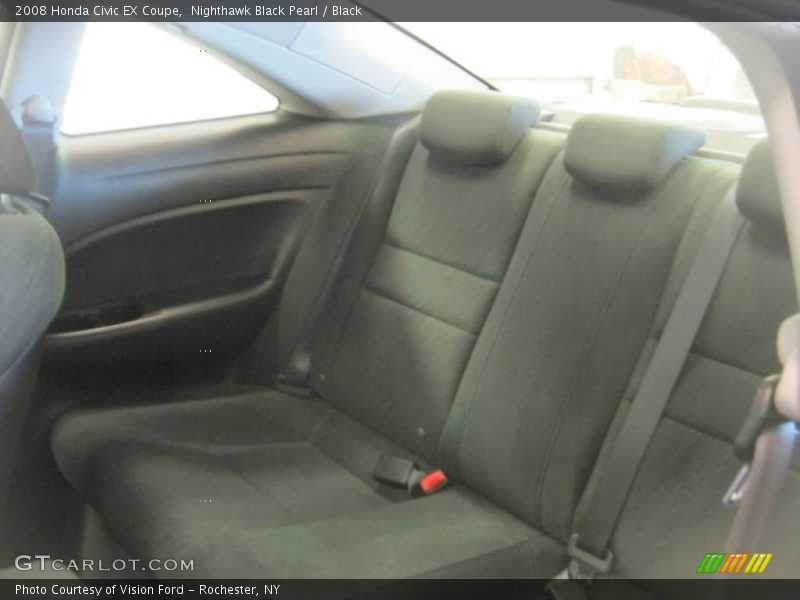 Nighthawk Black Pearl / Black 2008 Honda Civic EX Coupe