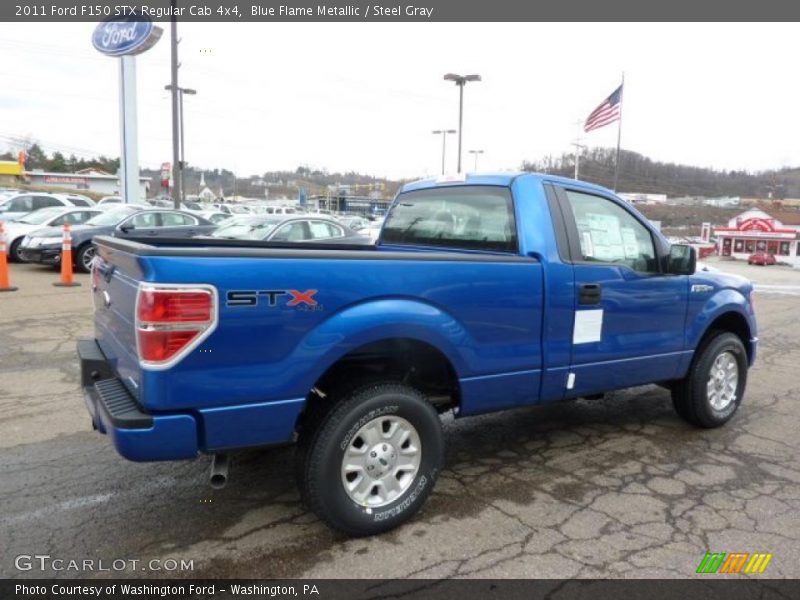 Blue Flame Metallic / Steel Gray 2011 Ford F150 STX Regular Cab 4x4