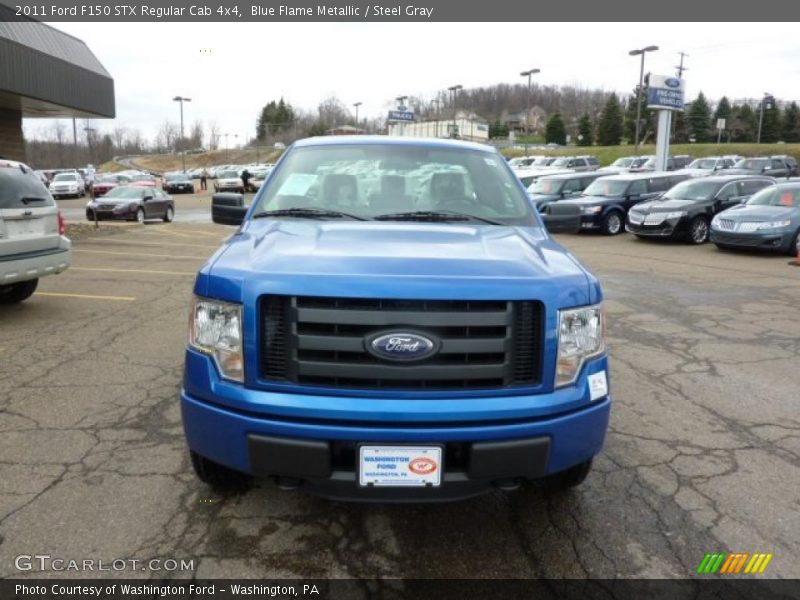 Blue Flame Metallic / Steel Gray 2011 Ford F150 STX Regular Cab 4x4