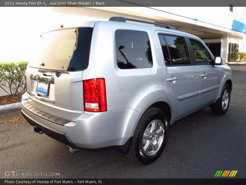 Alabaster Silver Metallic / Black 2011 Honda Pilot EX-L