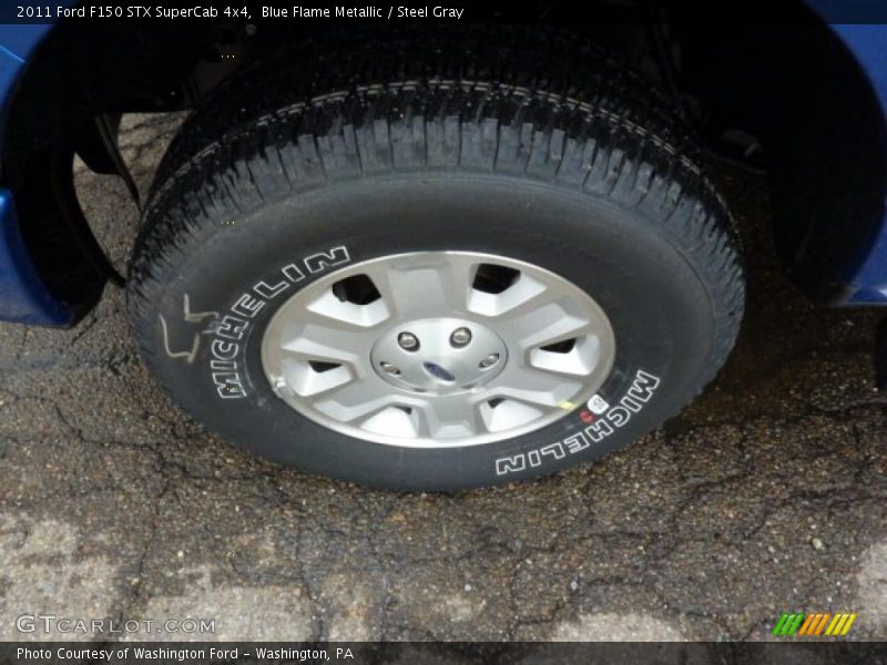 Blue Flame Metallic / Steel Gray 2011 Ford F150 STX SuperCab 4x4