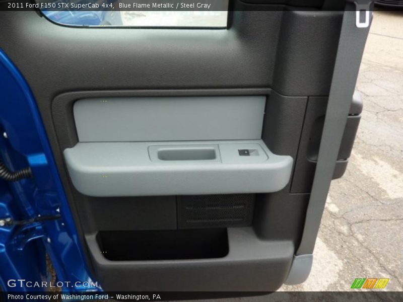 Blue Flame Metallic / Steel Gray 2011 Ford F150 STX SuperCab 4x4