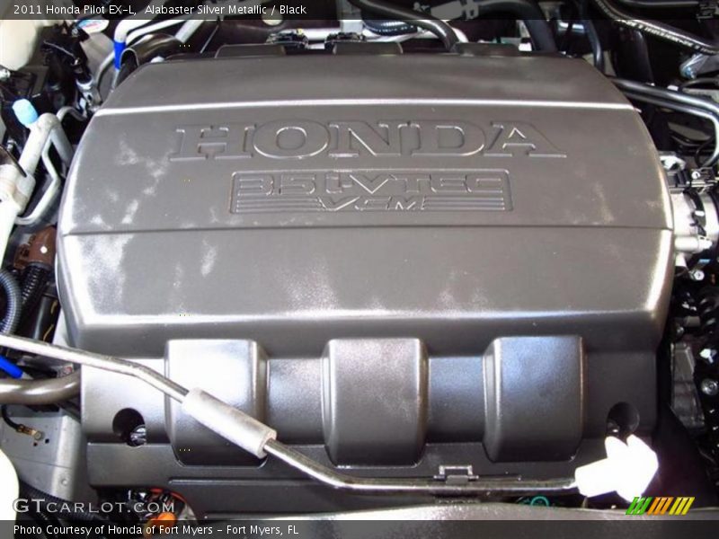 Alabaster Silver Metallic / Black 2011 Honda Pilot EX-L