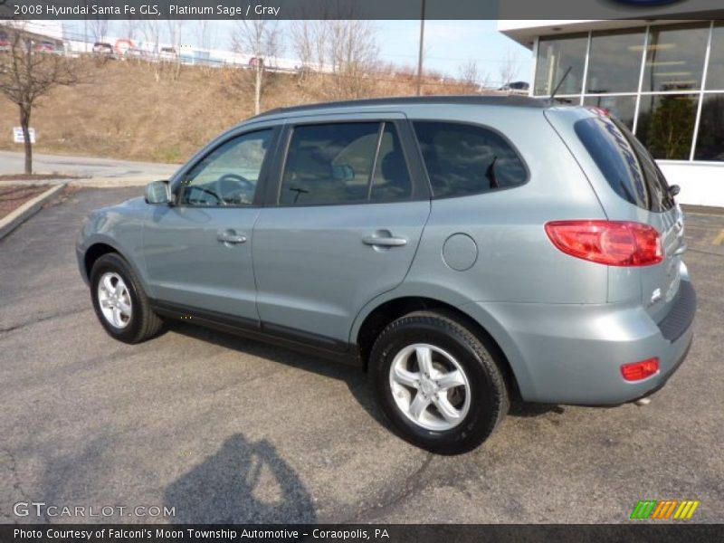 Platinum Sage / Gray 2008 Hyundai Santa Fe GLS