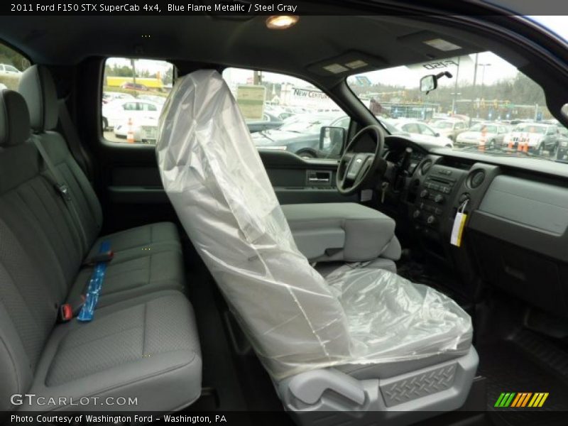 Blue Flame Metallic / Steel Gray 2011 Ford F150 STX SuperCab 4x4