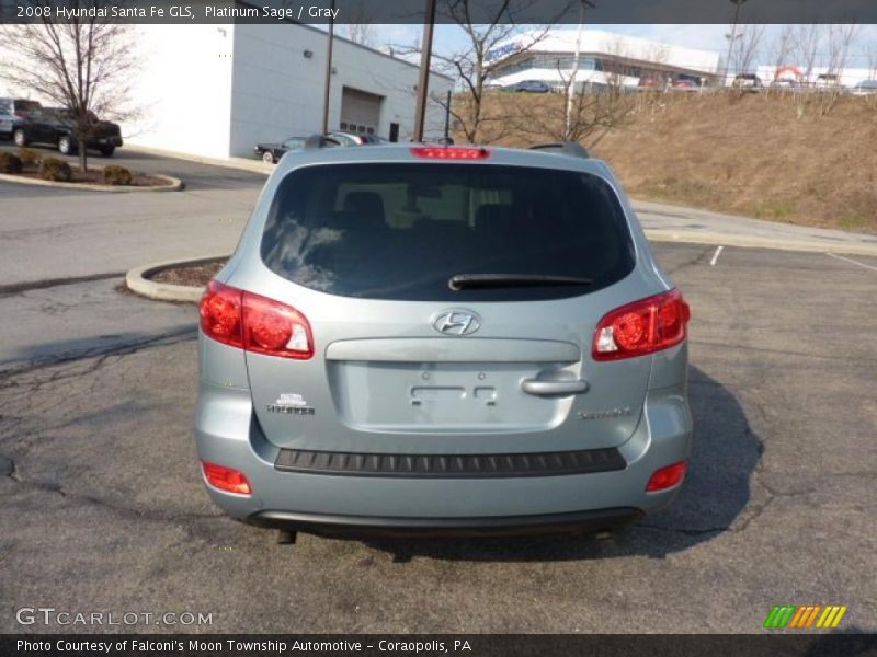 Platinum Sage / Gray 2008 Hyundai Santa Fe GLS