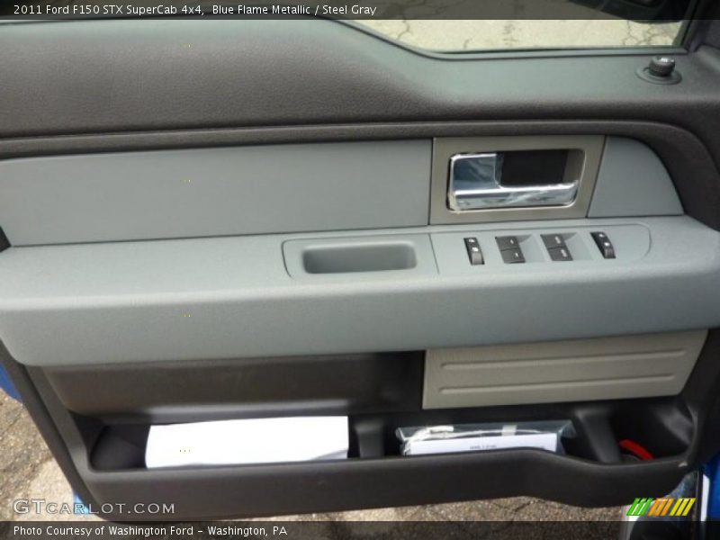 Blue Flame Metallic / Steel Gray 2011 Ford F150 STX SuperCab 4x4
