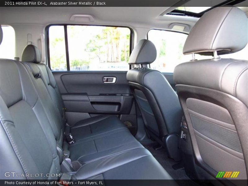 Alabaster Silver Metallic / Black 2011 Honda Pilot EX-L