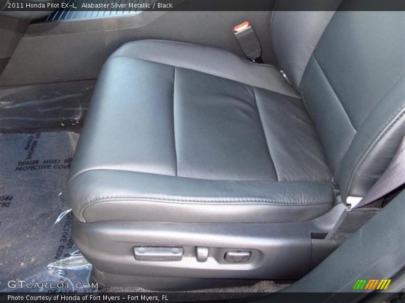 Alabaster Silver Metallic / Black 2011 Honda Pilot EX-L
