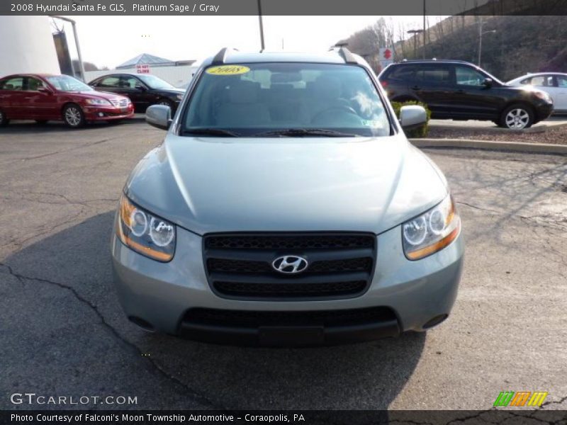Platinum Sage / Gray 2008 Hyundai Santa Fe GLS