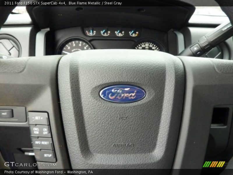 Blue Flame Metallic / Steel Gray 2011 Ford F150 STX SuperCab 4x4