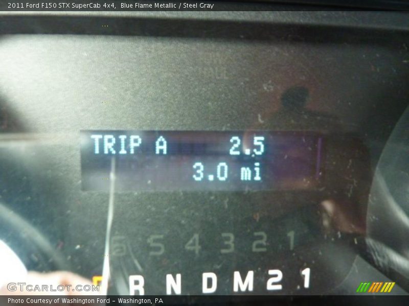 Blue Flame Metallic / Steel Gray 2011 Ford F150 STX SuperCab 4x4
