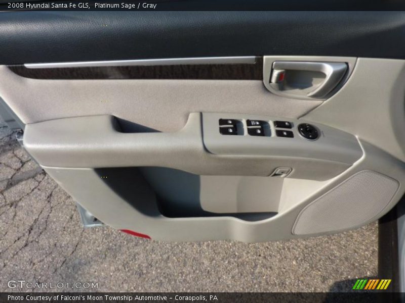 Platinum Sage / Gray 2008 Hyundai Santa Fe GLS