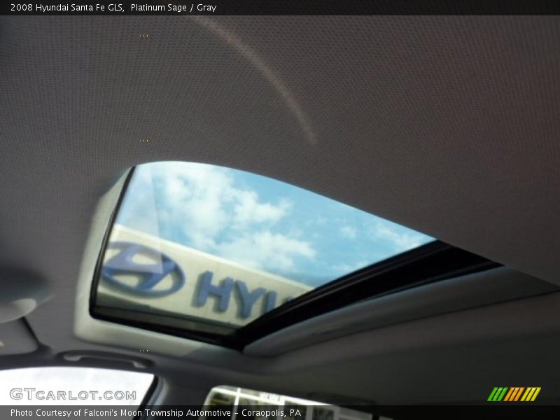 Platinum Sage / Gray 2008 Hyundai Santa Fe GLS