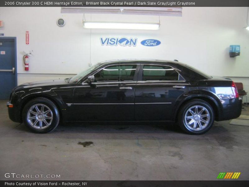Brilliant Black Crystal Pearl / Dark Slate Gray/Light Graystone 2006 Chrysler 300 C HEMI Heritage Editon
