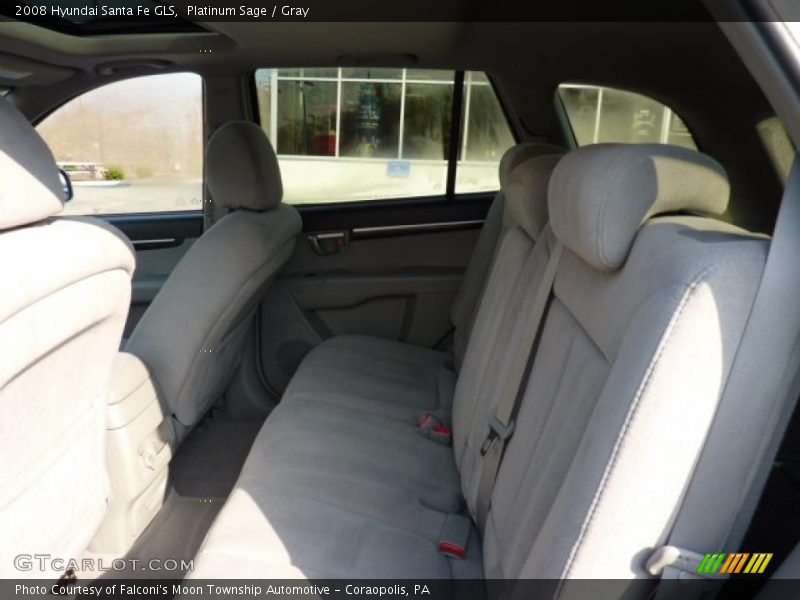 Platinum Sage / Gray 2008 Hyundai Santa Fe GLS