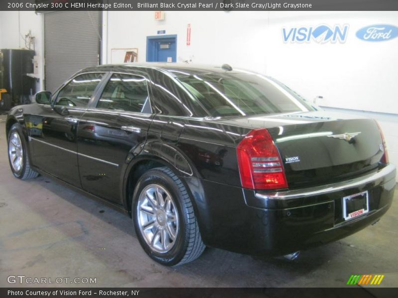 Brilliant Black Crystal Pearl / Dark Slate Gray/Light Graystone 2006 Chrysler 300 C HEMI Heritage Editon