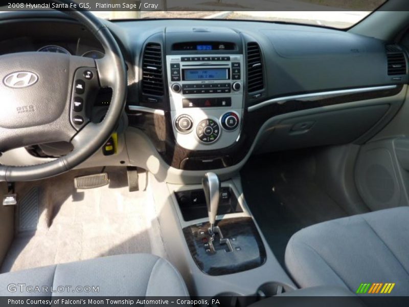 Platinum Sage / Gray 2008 Hyundai Santa Fe GLS
