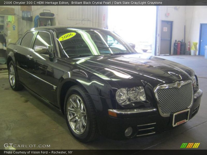 Brilliant Black Crystal Pearl / Dark Slate Gray/Light Graystone 2006 Chrysler 300 C HEMI Heritage Editon