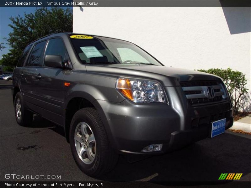 Nimbus Gray Metallic / Gray 2007 Honda Pilot EX
