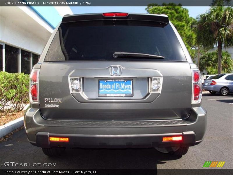 Nimbus Gray Metallic / Gray 2007 Honda Pilot EX