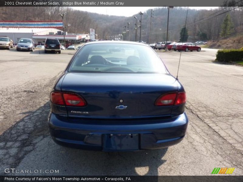 Indigo Blue Metallic / Medium Gray 2001 Chevrolet Cavalier Sedan