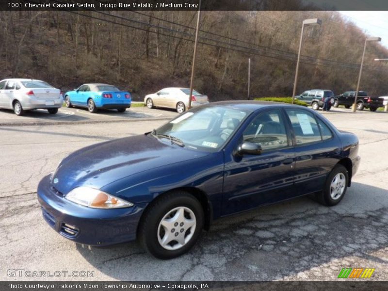 Indigo Blue Metallic / Medium Gray 2001 Chevrolet Cavalier Sedan