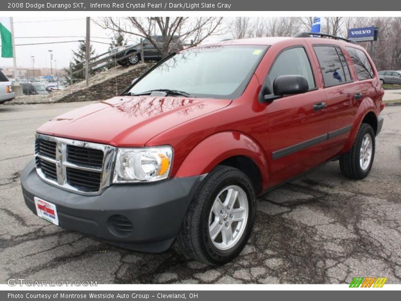Inferno Red Crystal Pearl / Dark/Light Slate Gray 2008 Dodge Durango SXT