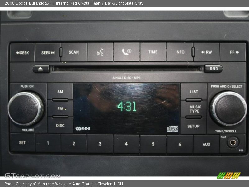 Controls of 2008 Durango SXT