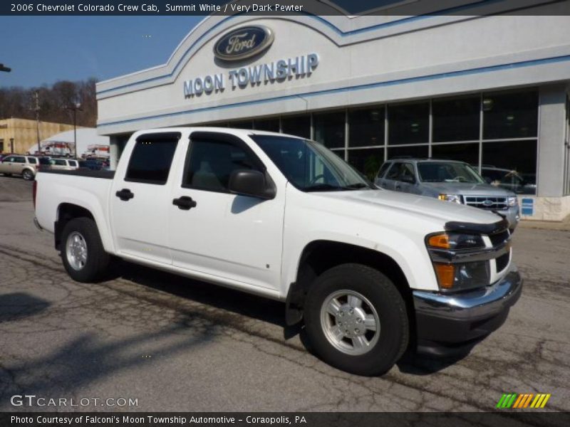 Summit White / Very Dark Pewter 2006 Chevrolet Colorado Crew Cab