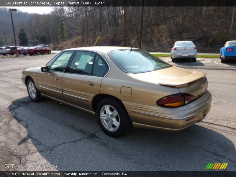 Topaz Firemist / Dark Pewter 1998 Pontiac Bonneville SE