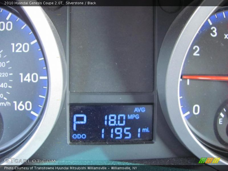 Silverstone / Black 2010 Hyundai Genesis Coupe 2.0T