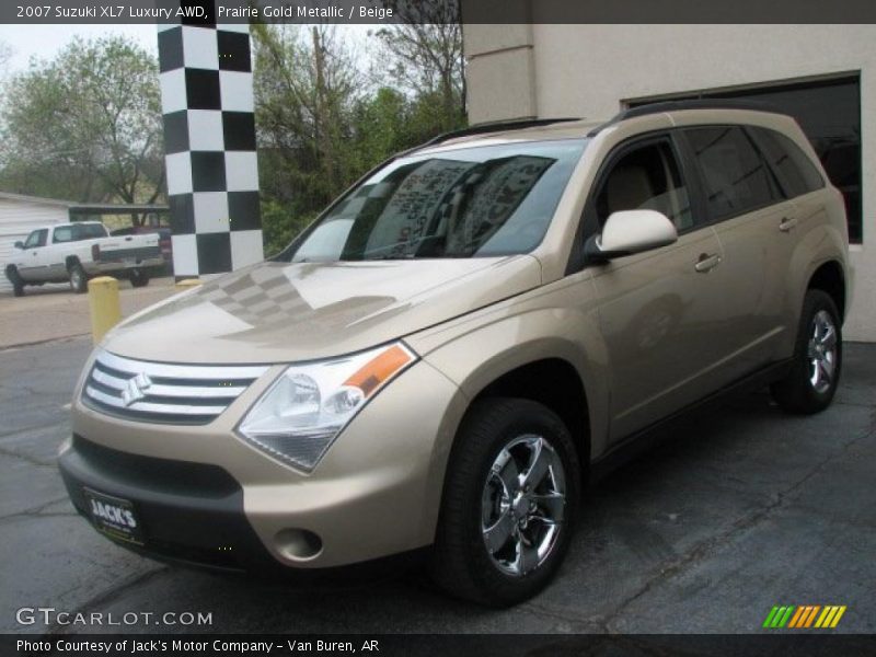 Prairie Gold Metallic / Beige 2007 Suzuki XL7 Luxury AWD