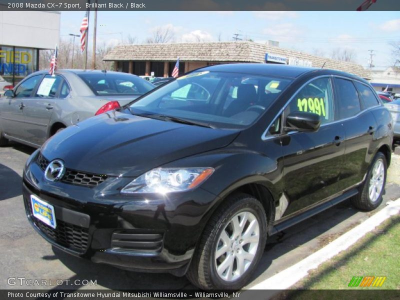 Brilliant Black / Black 2008 Mazda CX-7 Sport