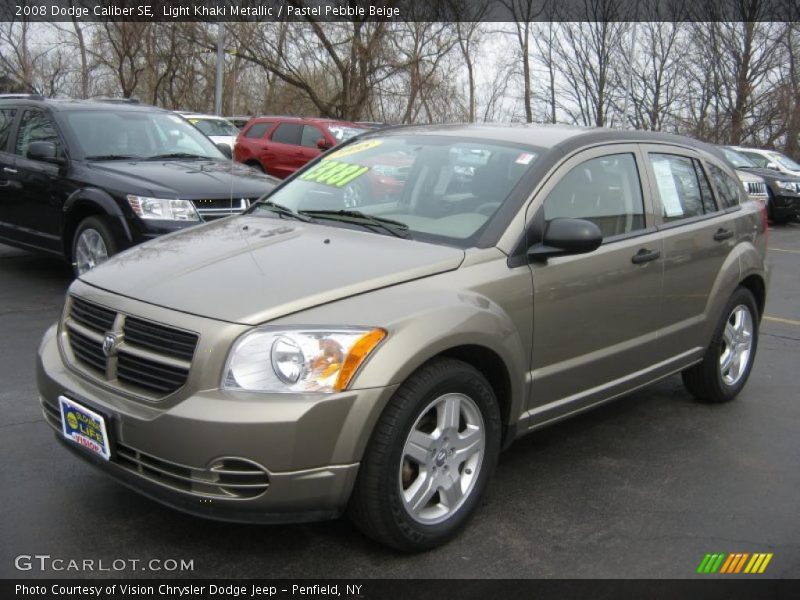 Light Khaki Metallic / Pastel Pebble Beige 2008 Dodge Caliber SE