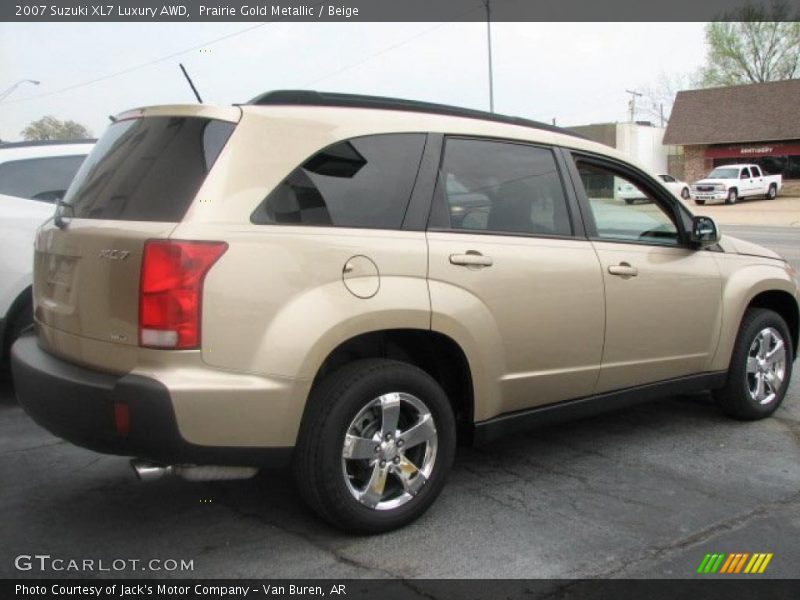 Prairie Gold Metallic / Beige 2007 Suzuki XL7 Luxury AWD