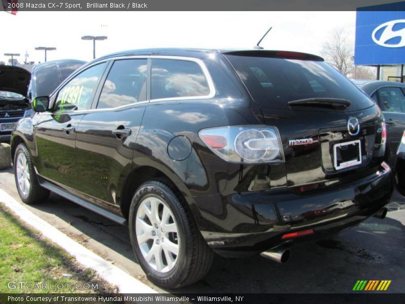 Brilliant Black / Black 2008 Mazda CX-7 Sport
