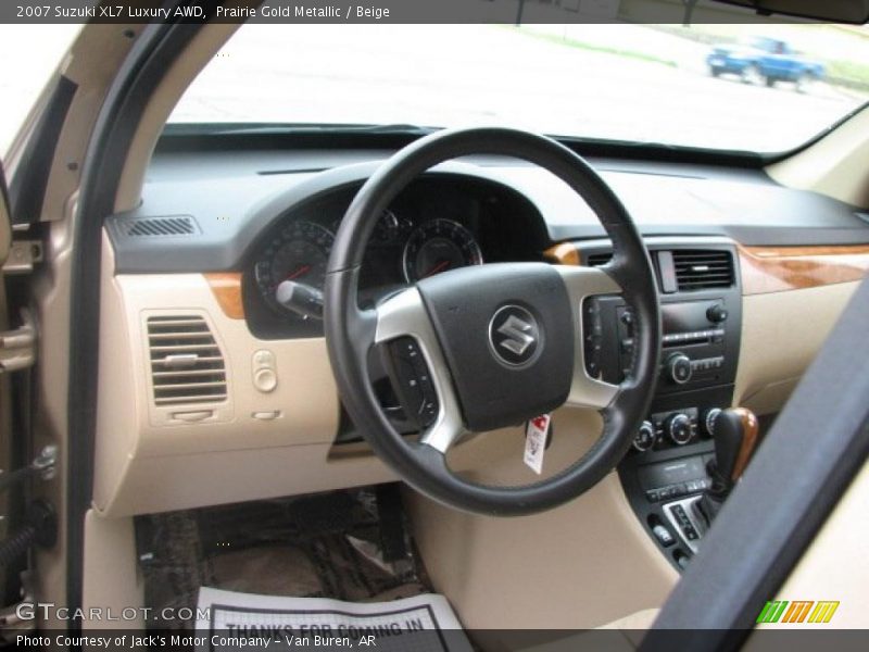 Prairie Gold Metallic / Beige 2007 Suzuki XL7 Luxury AWD