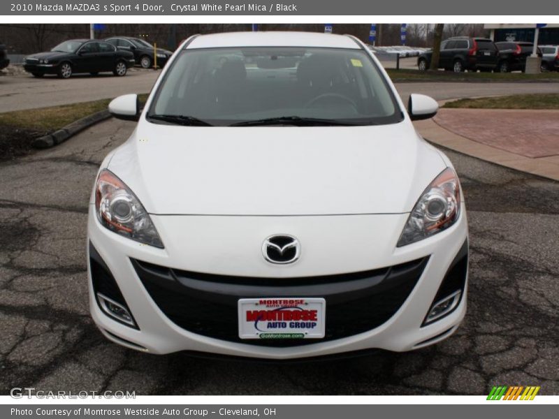 Crystal White Pearl Mica / Black 2010 Mazda MAZDA3 s Sport 4 Door