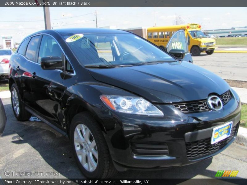 Brilliant Black / Black 2008 Mazda CX-7 Sport