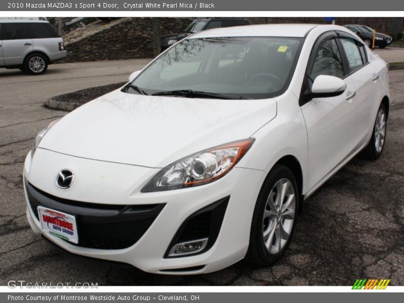 Crystal White Pearl Mica / Black 2010 Mazda MAZDA3 s Sport 4 Door