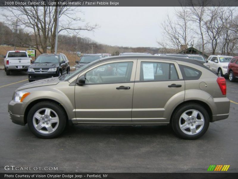 Light Khaki Metallic / Pastel Pebble Beige 2008 Dodge Caliber SE