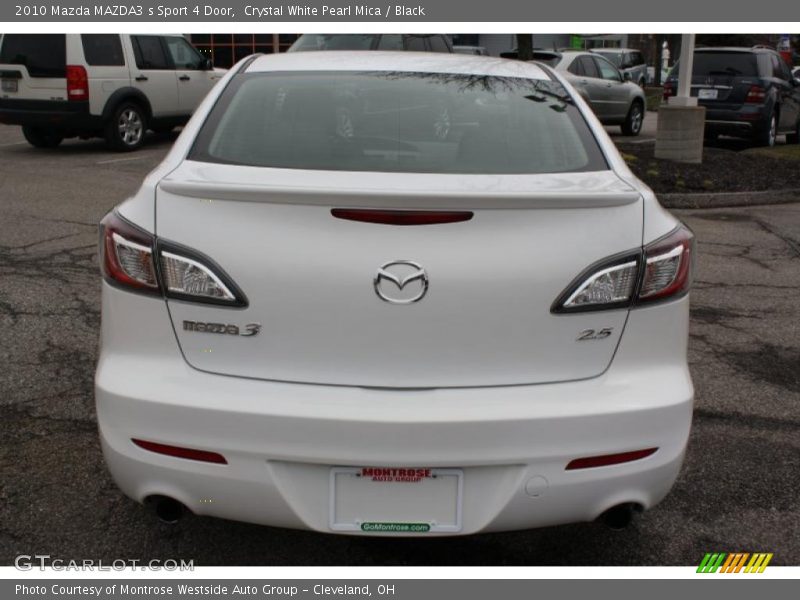 Crystal White Pearl Mica / Black 2010 Mazda MAZDA3 s Sport 4 Door