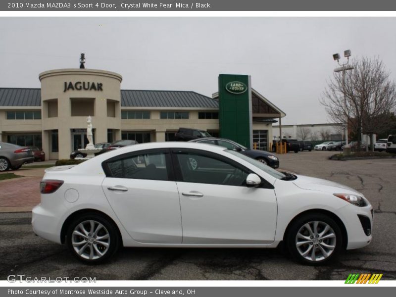Crystal White Pearl Mica / Black 2010 Mazda MAZDA3 s Sport 4 Door