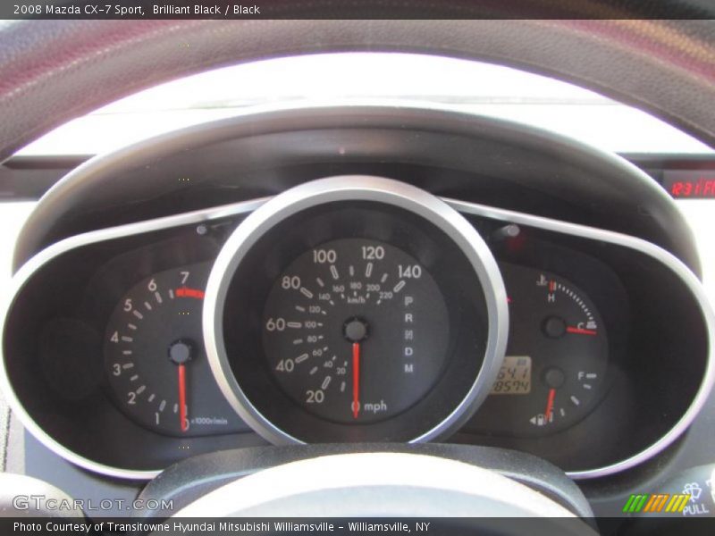 Brilliant Black / Black 2008 Mazda CX-7 Sport
