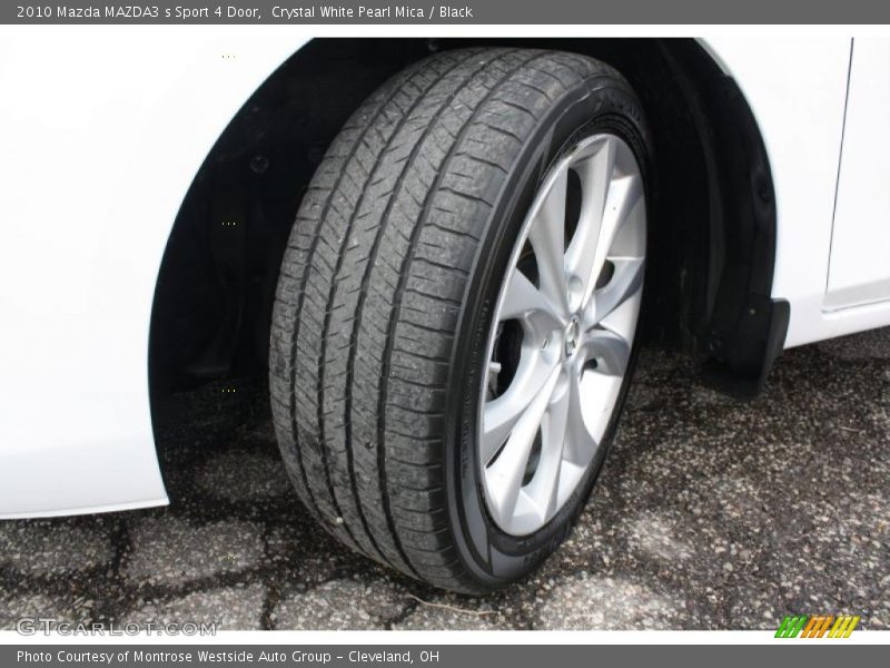 Crystal White Pearl Mica / Black 2010 Mazda MAZDA3 s Sport 4 Door