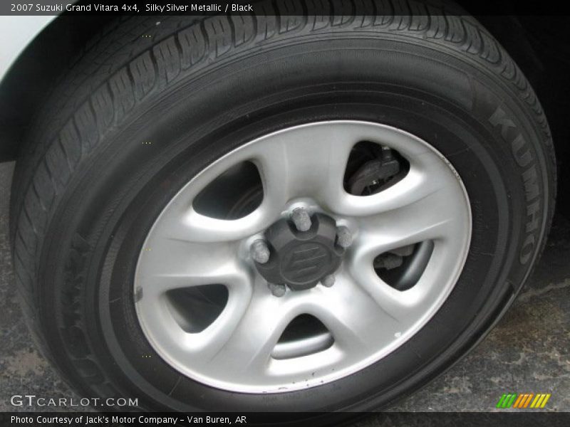 Silky Silver Metallic / Black 2007 Suzuki Grand Vitara 4x4