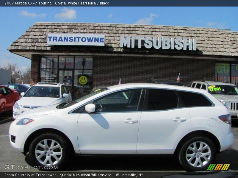 Crystal White Pearl Mica / Black 2007 Mazda CX-7 Touring