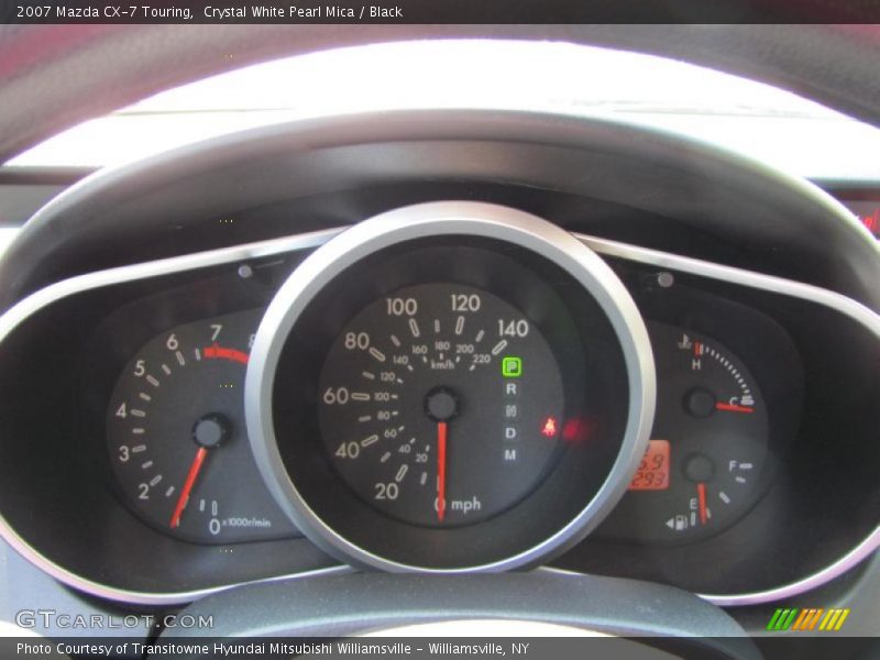 Crystal White Pearl Mica / Black 2007 Mazda CX-7 Touring