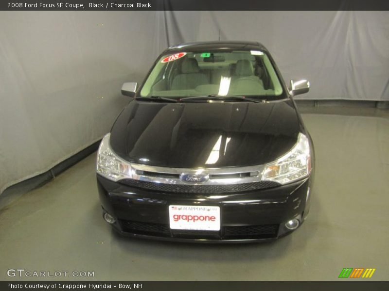 Black / Charcoal Black 2008 Ford Focus SE Coupe